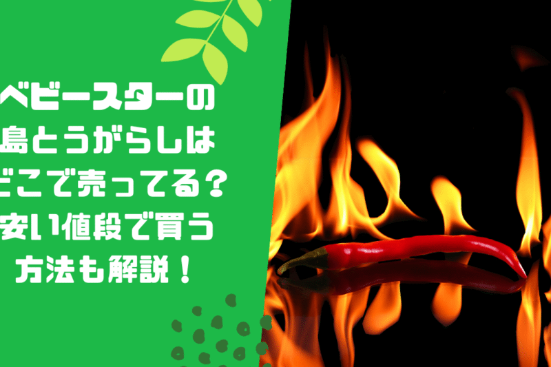ベビースターの島とうがらしはどこで売ってる？安い値段で買う方法も解説！