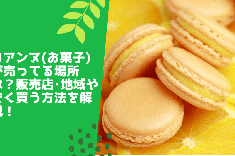 ロアンヌ(お菓子)が売ってる場所は？販売店･地域や安く買う方法を解説！