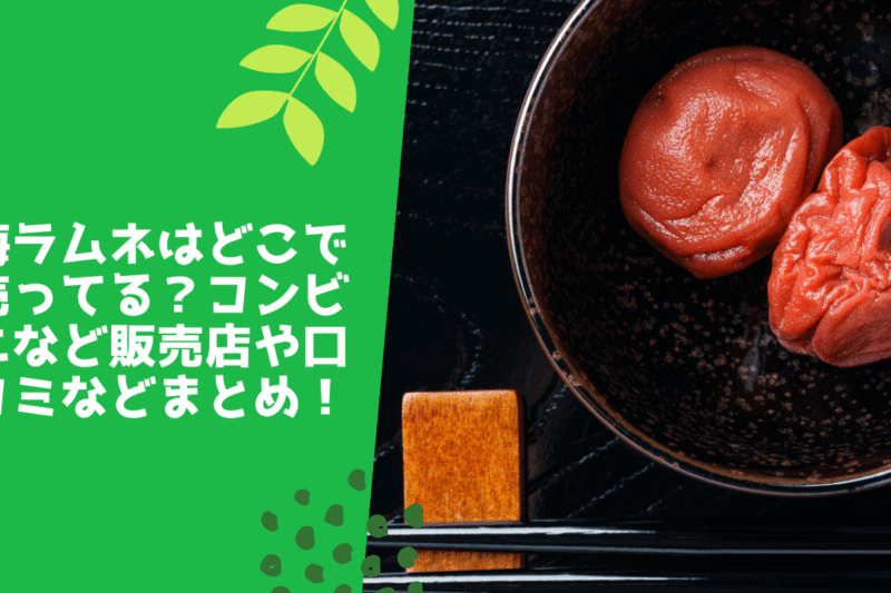 梅ラムネはどこで売ってる？コンビニなど販売店や口コミなどまとめ！